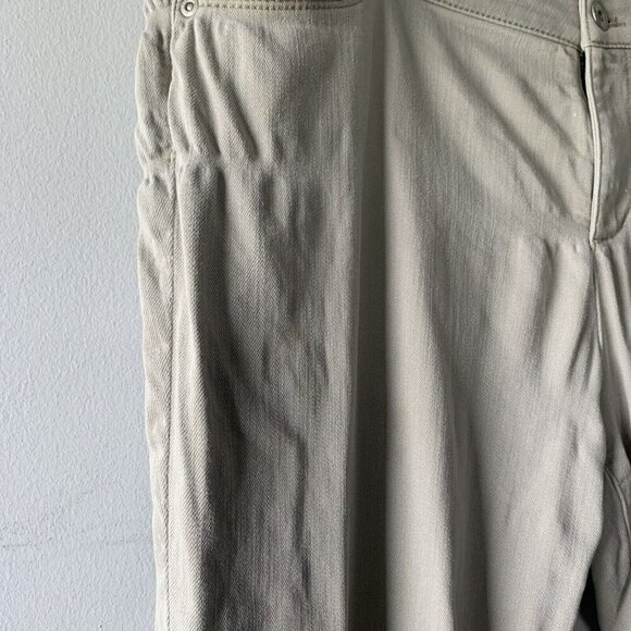 J Jill Pants 14 Tan Pants Stretch Slim Boyfriend Straight Fit Size 14 - Picture 2 of 6